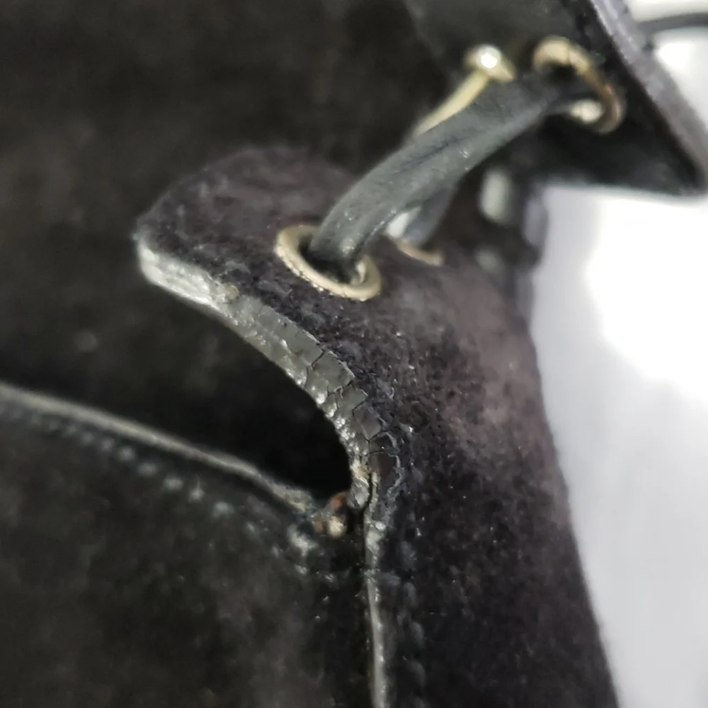 Salvatore Ferragamo AF-21 3897 Suede Bag Hobo EUC